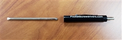 Pocket Partner Reversible Blade Pocket Screwdriver with Valve Stem Top Black (no minimum)